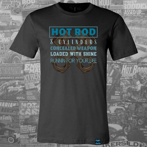 Image of Hot Rod Blue Moonshine Tee