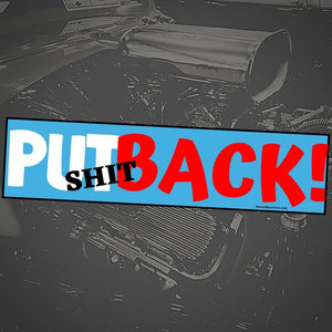 Put My Tools Back Sticker